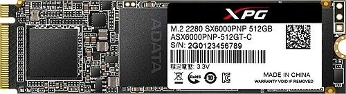 Adata XPG SX6000 Pro ASX6000PNP-512GT-C 512 GB 1500 MB/s SSD