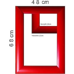 Sar Plus Balıksırtı Puzzle Çerçevesi 1000 Parça Için Ebat 68 cm x 48 cm Kırmızı