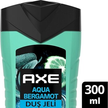 5 Adet Axe Premium Collection Duş Jeli Aqua Bergamot 3 In 1 Vücut Saç Yüz 300 ml