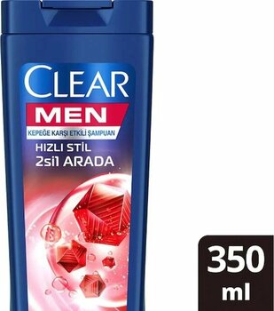 Clear Hızlı Stil 2si1 Arada Kepeğe Karşı Etkili 350 ml Şampuan