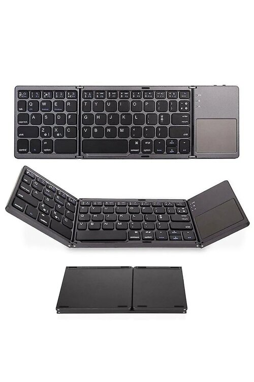 TECHNOMEN Mini Siyah Bluetooth Katlanabilir Klavye