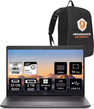 Dell Latitude 3440 İ5-1235U 32Gb Ram 2Tb Ssd 14'' Fhd W11Pro Dizüstü Bilgisayar & Per4 Çanta