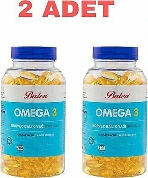 Balen Omega 3 Norveç Balık Yağı 1380 mg 200 Kapsül 2'li