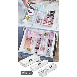 Bade 14 Parça Çekmece İçi Kaşıklık Düzenleyici Organizer - Çatal Bıçak Kutusu