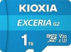 Kioxia Exceria G2 LMEX2L001TG2 Class 10 UHS-I U3 V30 1TB Micro SD Kart