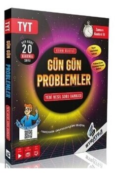 paraf yayınları Strateji Tyt Gün Gün Matematik Problemler Yeni Nesil Soru Bankası - 2022-2023 Güncel