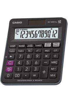 Casio Siyah Hesap Makinası Mj-120d