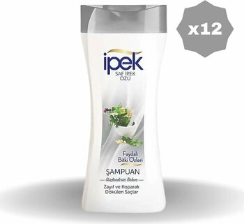 İpek ŞAMPUAN DÖKÜLME KARŞITI BİTKİ ÖZLÜ 480 ML 12 ADET