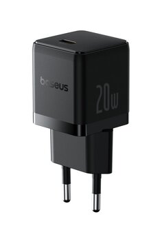 Baseus Palm USB-C 20 W Hızlı Şarj Adaptörü, Siyah