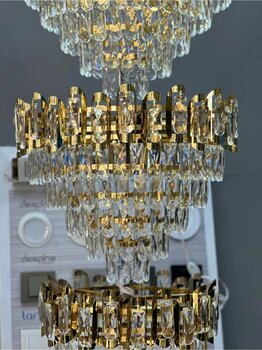 Led 50 CM KRİSTAL LÜX SALON AVİZESİ