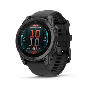Garmin fenix E - Amoled Gri Çelik 47 mm Siyah Akıllı Saat
