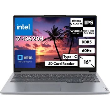 Lenovo Thinkbook 16 Gen 6 I5-13420H 16 GB 1 Tbssd UHD Graphics 16" Wuxga Freedos Notebook 21KH00SXTRAT3 - 1 TB