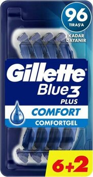 Gillette Blue3 Plus Comfort Tek Kullanımlık 6+2 Adet Tıraş Bıçağı