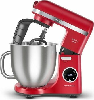 Karaca Mastermaid Chef Ultra D2000W Dijital Ekranlı Hamur Yoğurma Makinesi Imperial Red 7 L - Kırmızı