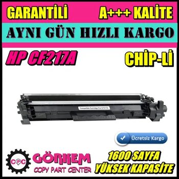 HP CF217A Çipli Toner