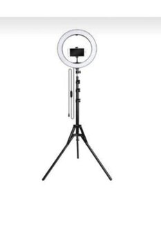 JYRF 4dn Joytech Youtuber Led Tripod Işıklı Telefon Tutucu Makyaj Işığı Ring Light 10 Inç + 2.1 M Tripod
