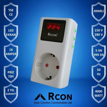 Özbience Akım Korumalı Tekli Priz, Ayarlanabilir ve Güvenli Elektrik Çözümü - Antrasit