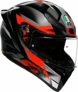 Agv K1 S Fastlap Black Grey Red Kapalı Motosiklet Kask - XL