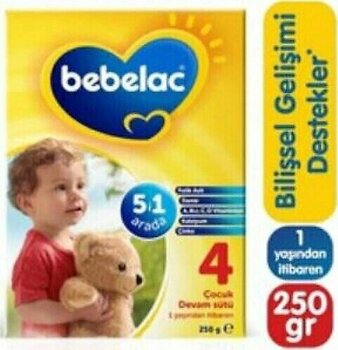 Bebelac 4 Çocuk Devam Sütü 5'i 1 Arada 1+ Yaş 250 G
