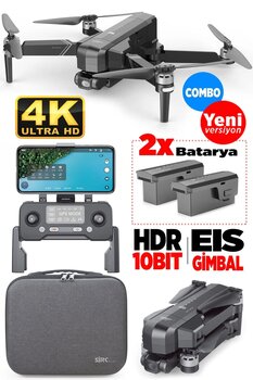 SJRC F11 Pro Combo 4k Kameralı Drone Seti - 2 Batarya - 1.5 Km Menzil - 26dakika Uçuş Süresi Çanta Hdr10