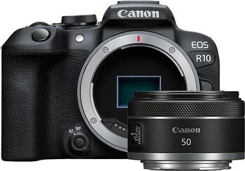 Canon EOS R10 + 50mm Lens Aynasız Fotoğraf Makinesi