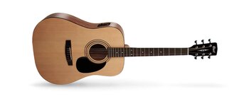Cort Ad810e-Opw Elektro Akustik Gitar | Çantalı Open Pore - Walnut