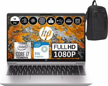 HP Probook 440 G10 Intel Core i7 1355U 64 GB RAM 2 TB SSD Intel Iris Xe Graphics 1920 x 1080 14 inç Taşınabilir Bilgisayar