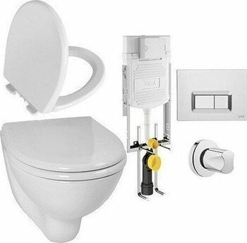 VitrA Gömme Rezervuar Seti VitrA Arkitekt Asma Klozet ve VitrA Klozet Kapağı