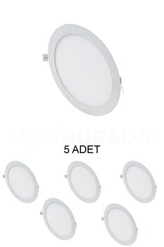 Cata CT-5148 Slim Led Panel 15W Beyaz - 5’li Paket