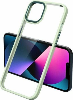 iPhone 13 Pro Max Kılıf N7TH Krom Kapak-Açık Yeşil - Açık Yeşil