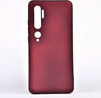 Xiaomi Mi Note 10 Kılıf Esnek Yapılı Ince Slim Silikon Kapak Ryc/premier - Bordo