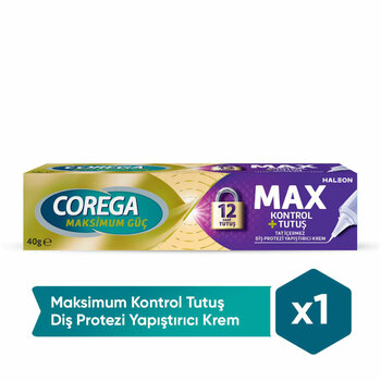 Corega Diş Protezi Yapıştırıcı Krem Max Kontrol 40 gr
