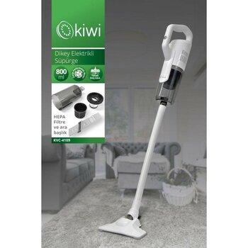 Kiwi KVC-4109 2'si 1 Arada Beyaz Dikey Elektrikli Süpürge 800 ml Toz Haznesi ile El Tipi Kullanım Özelliği