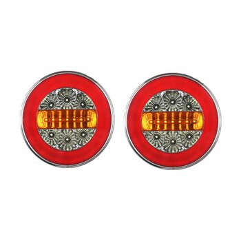 2 Adet Yuvarlak Led Stop Lambasi Neon Led 12 Volt