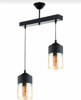 Riolight Rıolıght Retro Sıralı Ikili Camlı Avize Uzunluk: 30CM - Eskitme