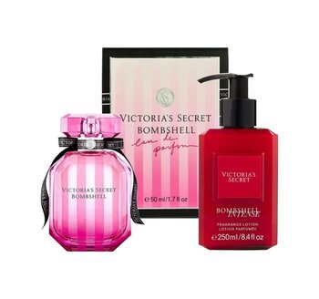 Victoria's Secret Bombshell Edp 50Ml Kadın Parfüm + Bombshell İntense 250Ml Vücut Losyonu 2Li Set