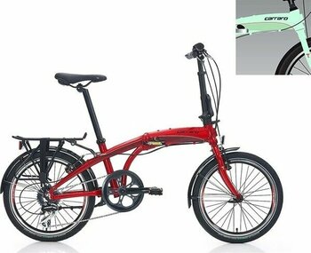 Carraro Flexi 108 20 Jant 8 Vites 32 cm V-Fren Katlanır Bisiklet - Açık-Yeşil-Siyah-Kırmızı - Açık Yeşil