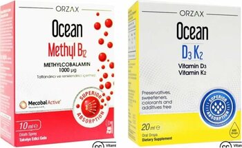 Ocean Methyl B12 1000µg Sprey 10 Ml Ve Ocean D3 K2 Damla 20 ml
