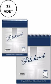 Bayındır A4 Spiralli Bloknot Kareli 80 Yp 12 Adet