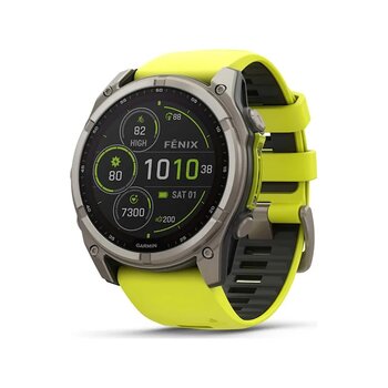 Garmin Fenix 8 51 Mm Solar Akıllı Saat (distribütör Garantili) Grafit - Sarı
