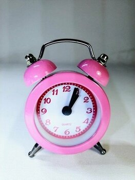Mobgift Analog Metal Mini Çalar Saat (Pembe) - Pembe