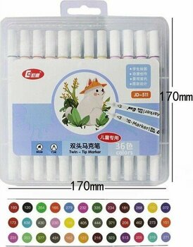 Valkyrie 36 Adet Çift Uçlu Marker Kalem Seti Canlı Renkler İle Yaratıcı Çizimler İçin