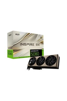 MSI GeForce RTX 5080 16GB INSPIRE 3X OC GDDR7 256Bit DX12 Gaming (Oyuncu) Ekran Kartı