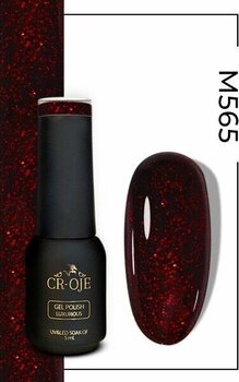 Cr-Oje Kalıcı Oje M565 - Simli Bordo (5 ML)