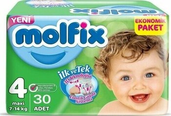 Molfix Bebek Bezi 3D 4 Beden Maxi 7-14 Kg 30lu Jumbo