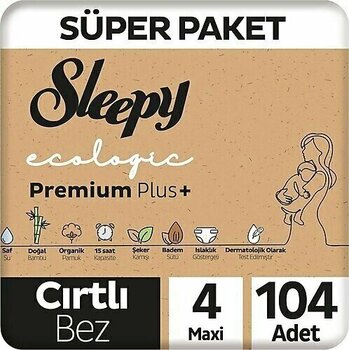 Sleepy Ecologic Maxi No:4 104'lü Bebek Bezi