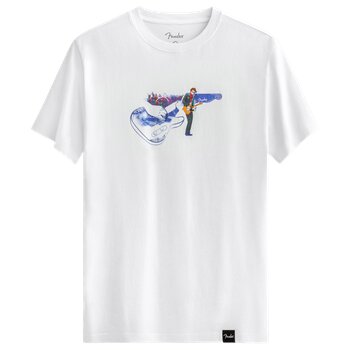 Kaft X Fender X Zuhal Lead Time - Off White - Tasarım T-Shirt - Unisex