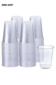 Cyberderm Pet Bardak Otomat Bardağı Plastik 3000 Adet 180 CC