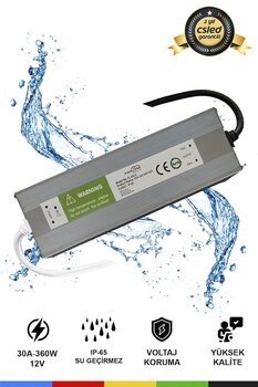 12v 30a Ip66 Su Geçirmez Dış Mekan Trafo – Dayanıklı Ve Güçlü Güç Kaynağı