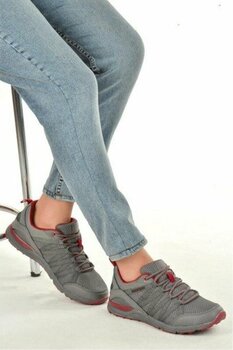 Lumberjack Dora 4fx 101497706 Erkek Yürüyüş ve Koşu Ayakkabısı K.gri Kırmızı 40-45 - 44 - Gri